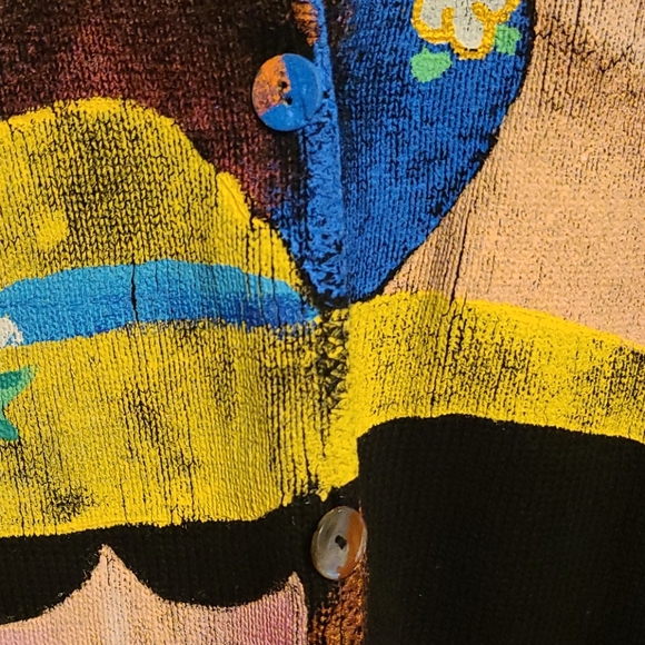 Kolorway USA womens button down sweater - Picture 4 of 15